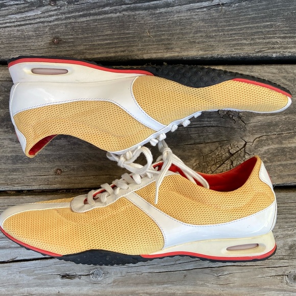 Cole Haan x Nike Air Vintage Yellow Mesh Sneaker Shoes Women's Size 9 - Picture 10 of 14
